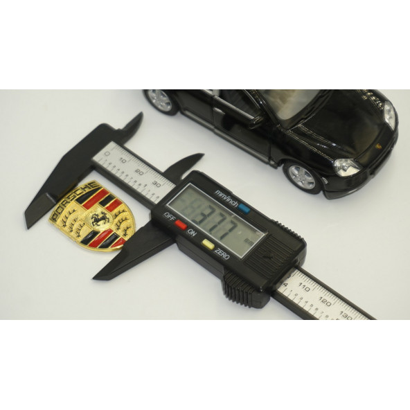 Porsche Gold Metal Direksiyon 3M Logo Amblem - 8