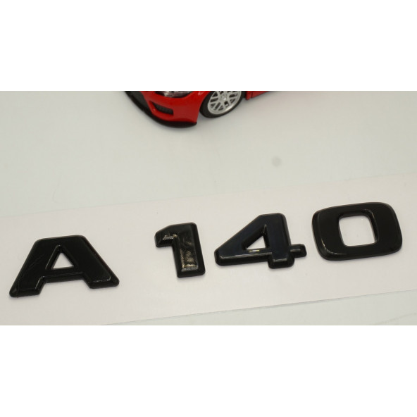A 140 Bagaj Parlak Siyah ABS 3M 3D Yazı Logo - Resim 3