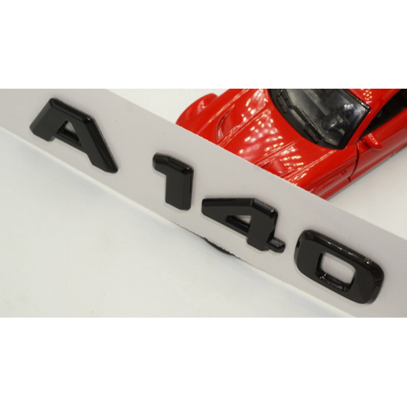 A 140 Bagaj Parlak Siyah ABS 3M 3D Yazı Logo - Resim 4