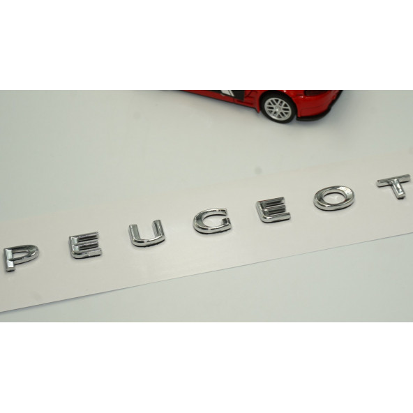 DK Peugeot Bagaj Krom ABS 3M 3D Yazı Logo Amblem 20 Cm - Resim 3