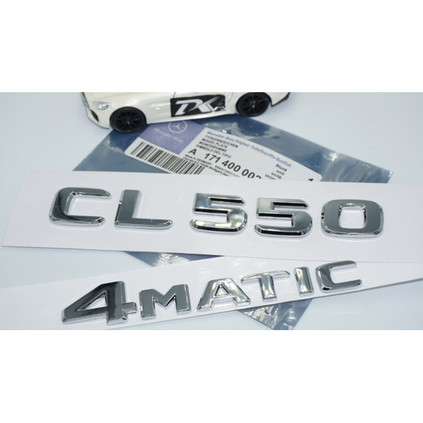 DK Tuning Benz CL550 4Matic Bagaj Krom ABS 3M 3D Yazı Logo - 5