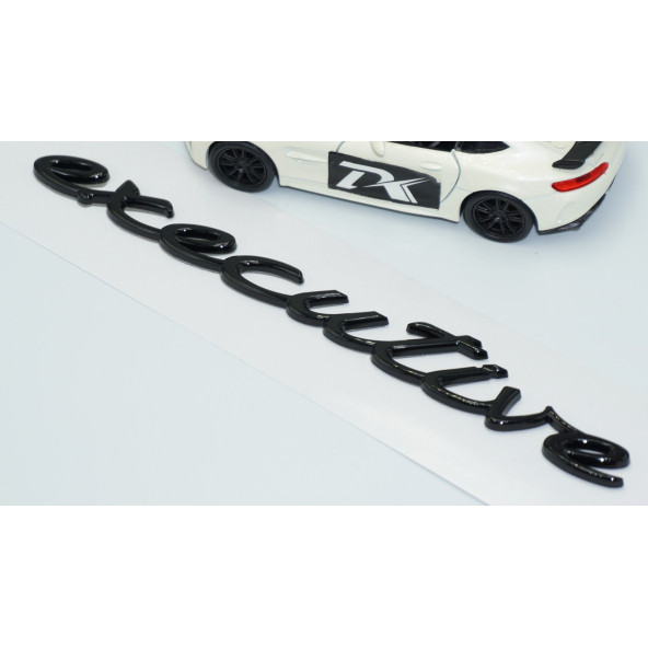 DK Tuning Porsche Executive Bagaj 3M 3D Siyah ABS Yazı Logo Amblem - 3