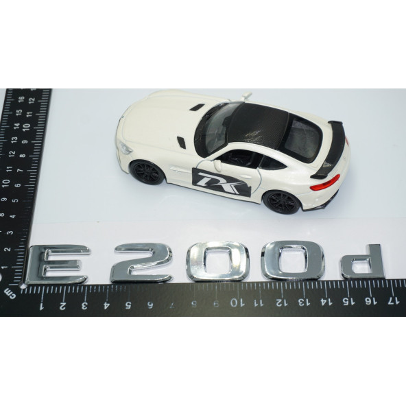 DK Tuning E200d Bagaj Krom ABS 3M 3D Yazı Logo Benz İle Uyumlu - 4