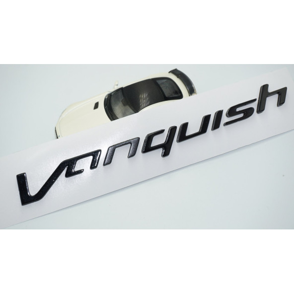 DK Tuning Aston Martin Vanquish Bagaj Siyah Yazı Logo Amblem - 4