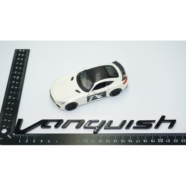 DK Tuning Aston Martin Vanquish Bagaj Siyah Yazı Logo Amblem - 5