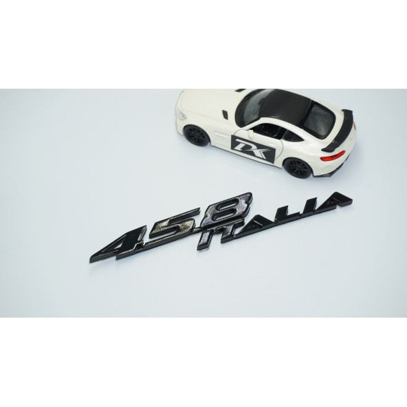 DK Tuning Ferrari 458 İtalia Bagaj Siyah Yazı Logo Amblem - 2