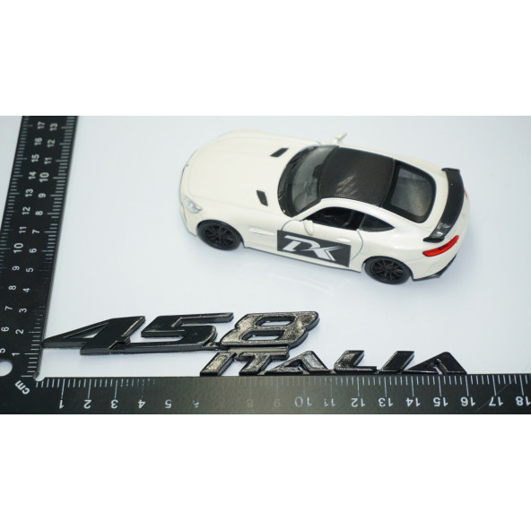 DK Tuning Ferrari 458 İtalia Bagaj Siyah Yazı Logo Amblem - 5