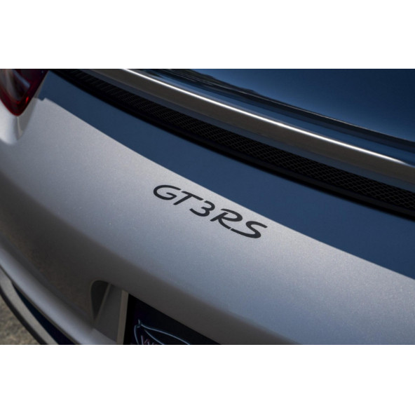 DK Tuning Porsche 911 GT3 RS Bagaj Siyah ABS Yazı Logo Amblem - Resim 5