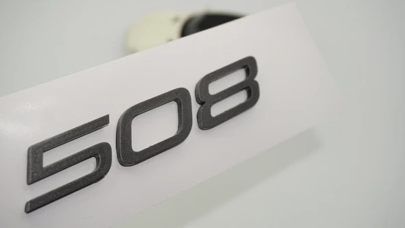 DK Tuning Peugeot Yeni 508 Bagaj 3M 3D Koyu Gri ABS Yazı Logo ürün görseli 1