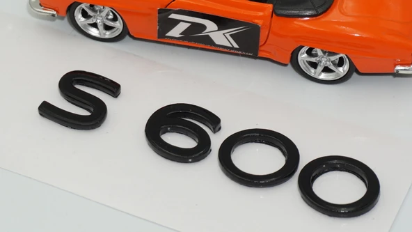 DK Tuning S600 Maybach Bagaj Siyah ABS Yazı Logo Arma - Resim 5
