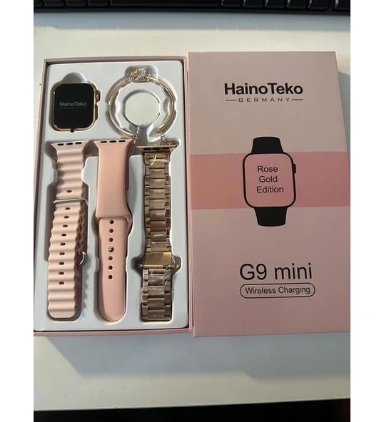 G9 Mini Rose Gold Smart Watch 41 Mm 3 Kordon - 5
