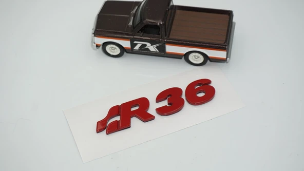 DK Tuning Volkswagen Passat R36 Kırmızı Bagaj Yazı Arma - Resim 3