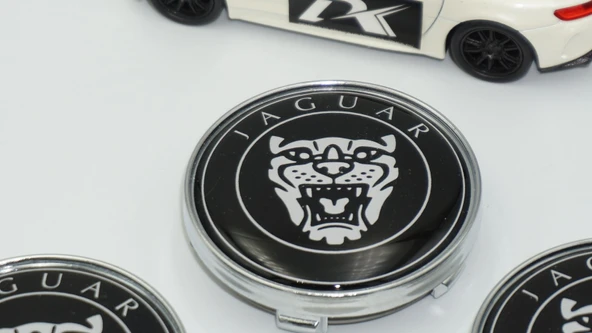 DK Tuning Jaguar Panter Siyah Jant Göbeği Kapak Seti 60mm - 4