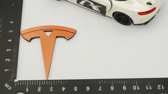 DK Tuning Tesla Model 3 S X Y Direksiyon Göbeği Bronz Logo Arma - Resim 2