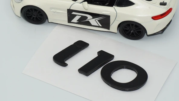 DK Tuning i10 Bagaj 3M Siyah Yeni Nesil Yazı Logo Hyundai İle Uyumlu - 4