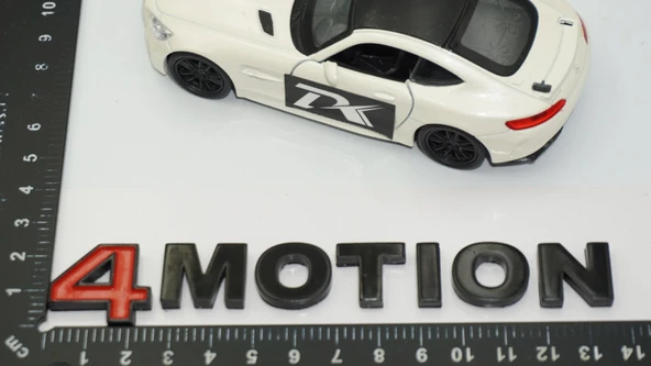 DK Tuning 4 Motion Bagaj Siyah ABS Logo Yazı Volkswagen İle Uyumlu - 2