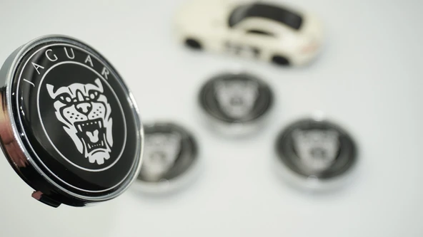 DK Tuning Jaguar Panter Siyah Jant Göbeği Kapak Seti 60mm