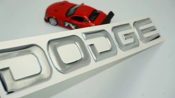 DK Tuning Dodge Bagaj Krom Metal Uzun Yazı Logo Arma