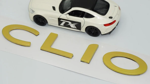 DK Tuning Clio MK4 Bagaj Gold Yazı Logo Arma Renault ile Uyumlu - 4