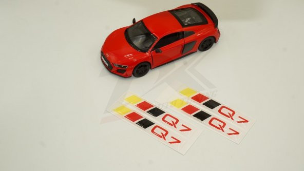 Audi Q7 Logo 3M 3D Damla Silikon Torpido Bagaj Çamurluk Logo Ambl - 2