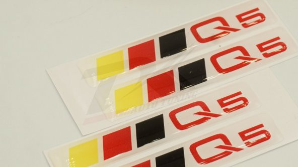 Audi Q5 Logo 3M 3D Damla Silikon Torpido Bagaj Çamurluk Logo Ambl - 4