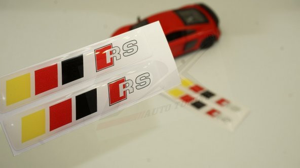 Audi RS Logo 3M 3D Damla Silikon Torpido Bagaj Çamurluk Logo Ambl ürün görseli