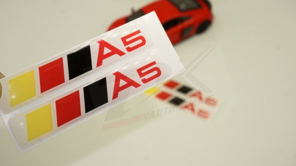 Audi A5 Logo 3M 3D Damla Silikon Torpido Bagaj Çamurluk Logo Ambl ürün görseli
