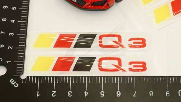 Audi Q3 Logo 3M 3D Damla Silikon Torpido Bagaj Çamurluk Logo Ambl - Resim 6