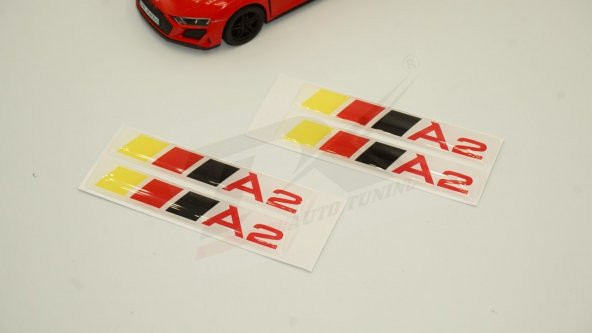 Audi A2 Logo 3M 3D Damla Silikon Torpido Bagaj Çamurluk Logo Ambl - 3