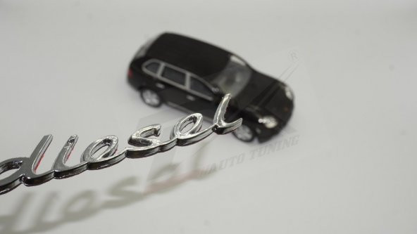 Porsche Diesel Krom ABS 3M 3D Çamurluk Yanı Yazı Logo Orjinal Ürü