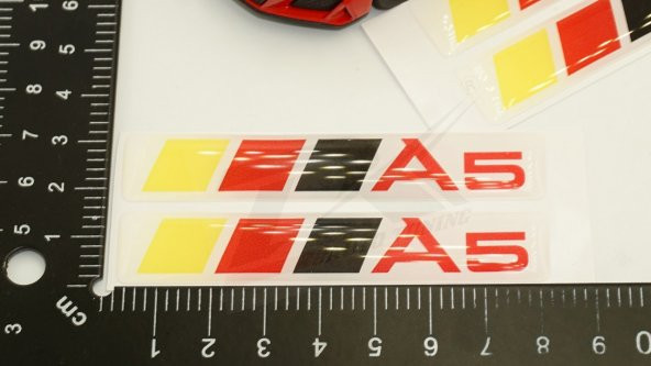 Audi A5 Logo 3M 3D Damla Silikon Torpido Bagaj Çamurluk Logo Ambl - Resim 6