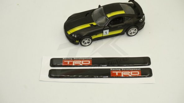 Toyota TRD Logo 3M 3D Damla Silikon Torpido Ayna Çamurluk Logo Am - 2