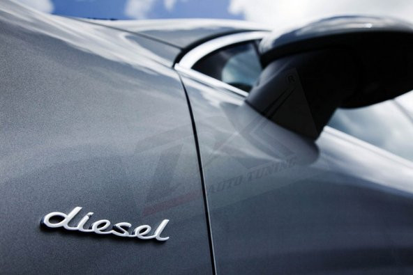 Porsche Diesel Krom ABS 3M 3D Çamurluk Yanı Yazı Logo Orjinal Ürü - 3
