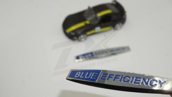 Blue Efficiency Logo Yan Çamurluk 3M 3D Krom Metal