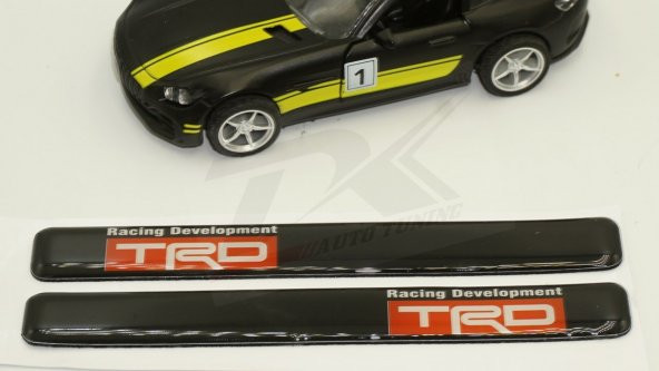 Toyota TRD Logo 3M 3D Damla Silikon Torpido Ayna Çamurluk Logo Am - 3