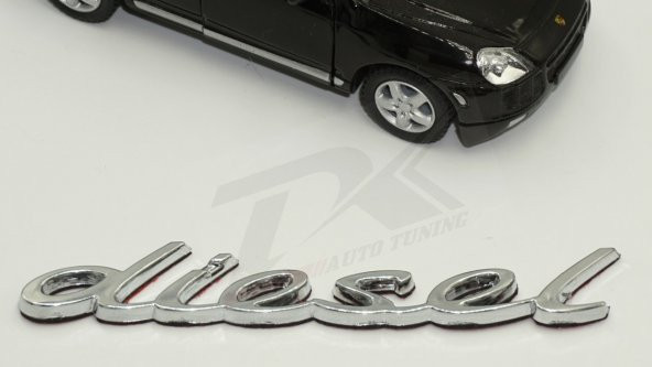 Porsche Diesel Krom ABS 3M 3D Çamurluk Yanı Yazı Logo Orjinal Ürü - 5