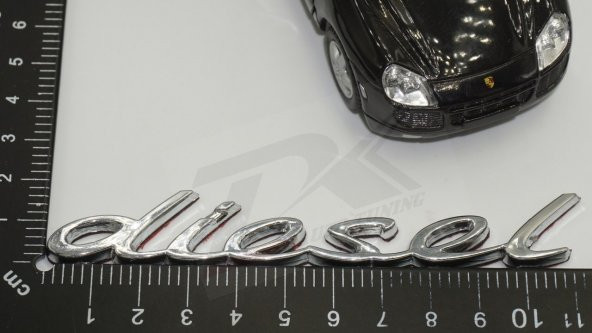 Porsche Diesel Krom ABS 3M 3D Çamurluk Yanı Yazı Logo Orjinal Ürü - 7