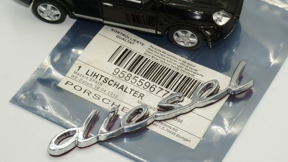 Porsche Diesel Krom ABS 3M 3D Çamurluk Yanı Yazı Logo Orjinal Ürü - 8