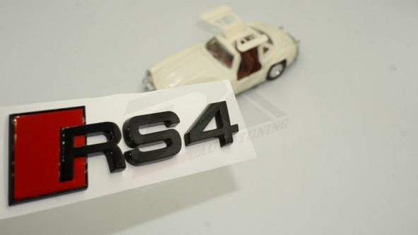 Audi RS4 Bagaj Krom ABS 3M 3D Yazı Logo Amblem Orjinal ürün - 2