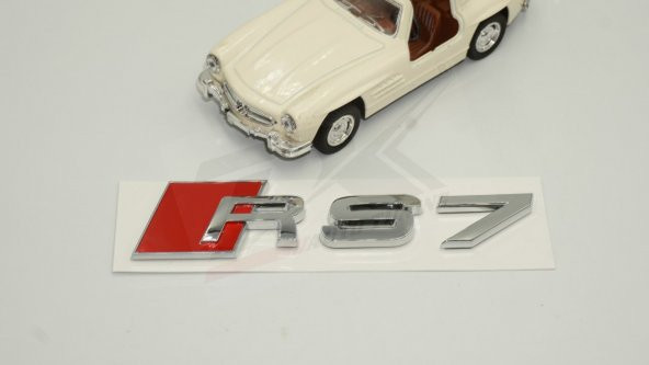 Audi RS7 Bagaj Krom ABS 3M 3D Yazı Logo Amblem Orjinal ürün - 3