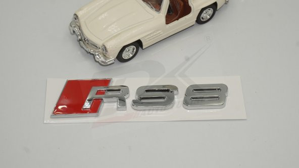 Audi RS8 Bagaj Krom ABS 3M 3D Yazı Logo Amblem Orjinal ürün - 3