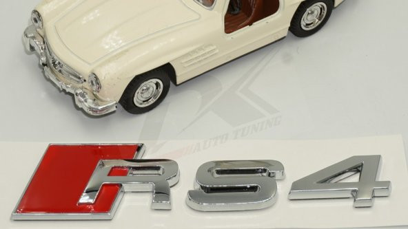 Audi RS4 Bagaj Krom ABS 3M 3D Yazı Logo Amblem Orjinal ürün - 5