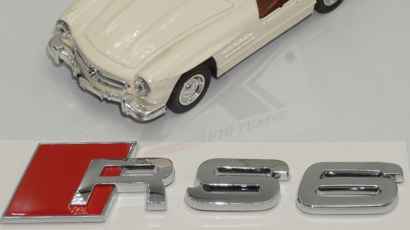 Audi RS6 Bagaj Krom ABS 3M 3D Yazı Logo Amblem Orjinal ürün - 5
