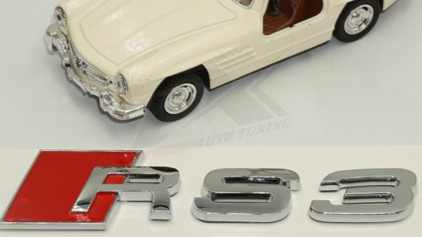 Audi RS3 Bagaj Krom ABS 3M 3D Yazı Logo Amblem Orjinal ürün - 3