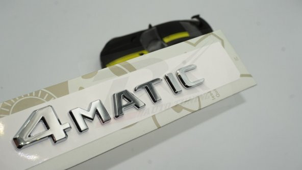 4 Matic Bagaj Krom ABS 3M 3D Yazı Logo Orjinal Ürün
