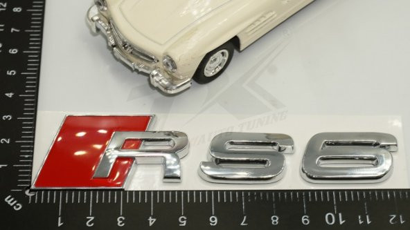 Audi RS6 Bagaj Krom ABS 3M 3D Yazı Logo Amblem Orjinal ürün - 7