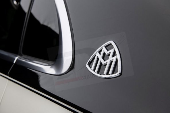 Maybach Arka Yan Sütun Yazı Amblem Rozeti Seti - 3