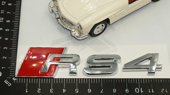 Audi RS4 Bagaj Krom ABS 3M 3D Yazı Logo Amblem Orjinal ürün - 7