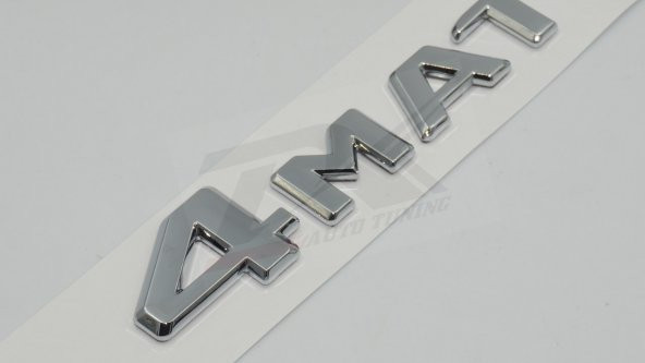 4 Matic Bagaj Krom ABS 3M 3D Yazı Logo Orjinal Ürün - 4
