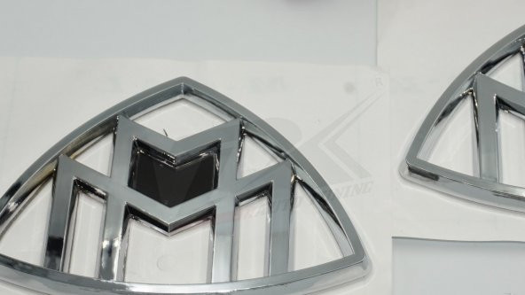 Maybach Arka Yan Sütun Yazı Amblem Rozeti Seti - 5